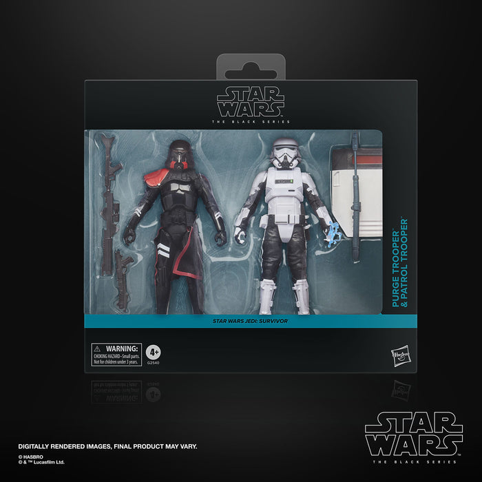 Star Wars Jedi Survivor Black Series Actionfiguren 2er-Pack Purge Trooper & Patrol Trooper 15 cm