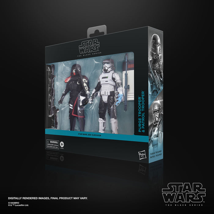 Star Wars Jedi Survivor Black Series Actionfiguren 2er-Pack Purge Trooper & Patrol Trooper 15 cm
