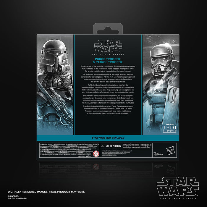 Star Wars Jedi Survivor Black Series Actionfiguren 2er-Pack Purge Trooper & Patrol Trooper 15 cm