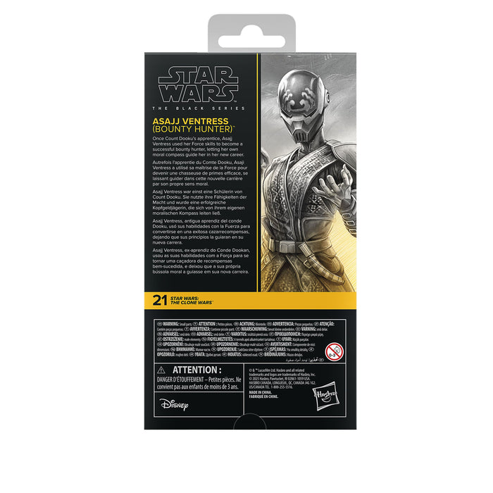 Star Wars The Clone Wars Black Series Actionfigur Asajj Ventress (Bounty Hunter) 15 cm