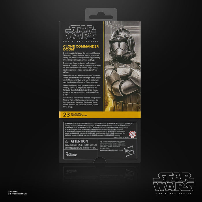 Star Wars: The Clone Wars Black Series Actionfigur Clone Commander Doom 15 cm