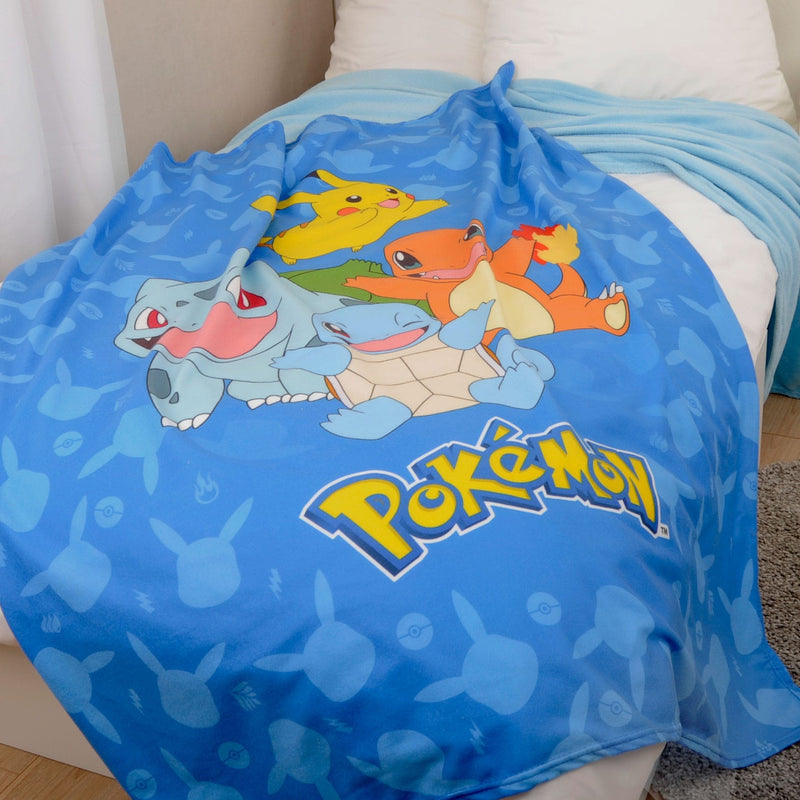 Pokémon Flanell-Fleecedecke Starter Pokémon 130 x 160 cm