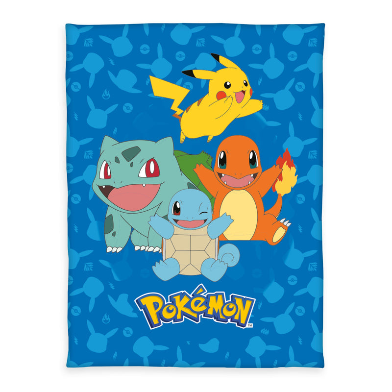 Pokémon Flanell-Fleecedecke Starter Pokémon 130 x 160 cm