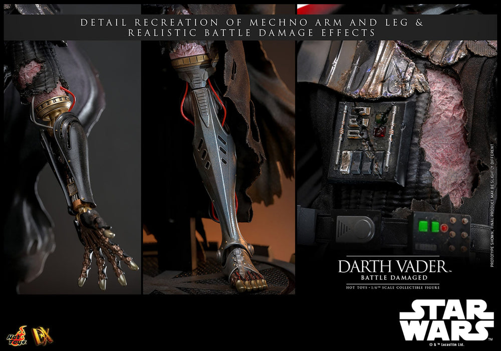 [VORBESTELLUNG] Star Wars Actionfigur 16 Darth Vader (Battle Damaged) 35 cm