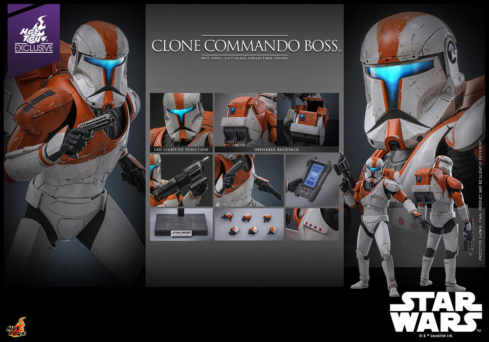 [VORBESTELLUNG] Star Wars: The Clone Wars Actionfigur 1/6 Clone Commando Boss Hot Toys Exclusive 30 cm