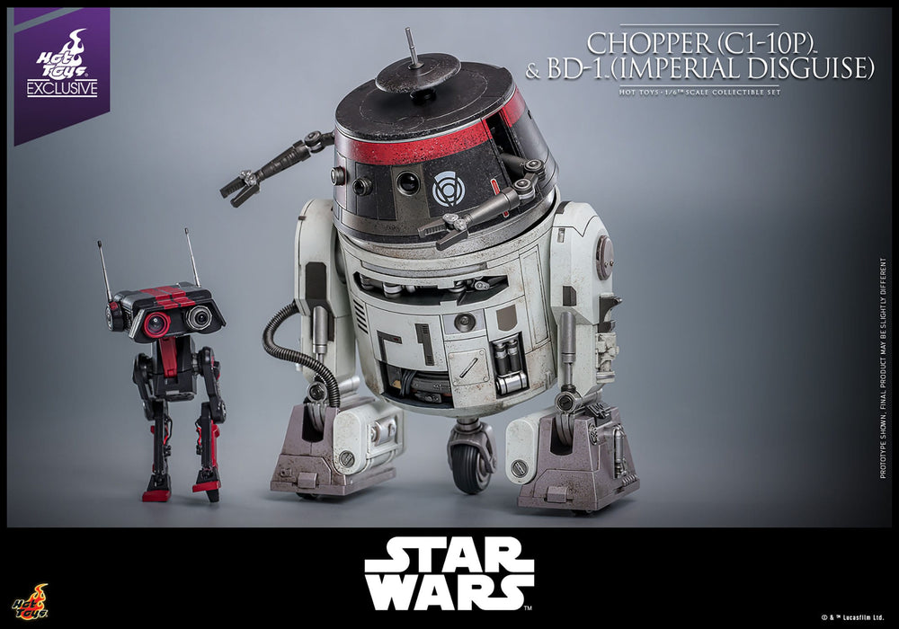 [VORBESTELLUNG] Star Wars Actionfigur Set 16 Chopper (C1-10P™) & BD-1™ (Imperial Disguise) 18 cm & 8 cm
