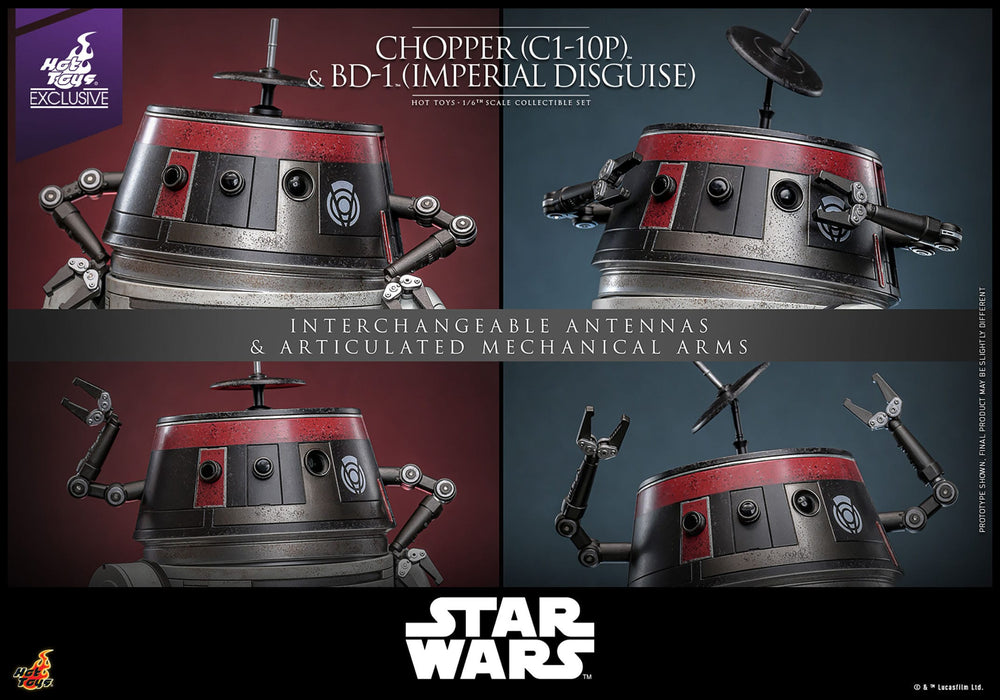 [VORBESTELLUNG] Star Wars Actionfigur Set 16 Chopper (C1-10P™) & BD-1™ (Imperial Disguise) 18 cm & 8 cm