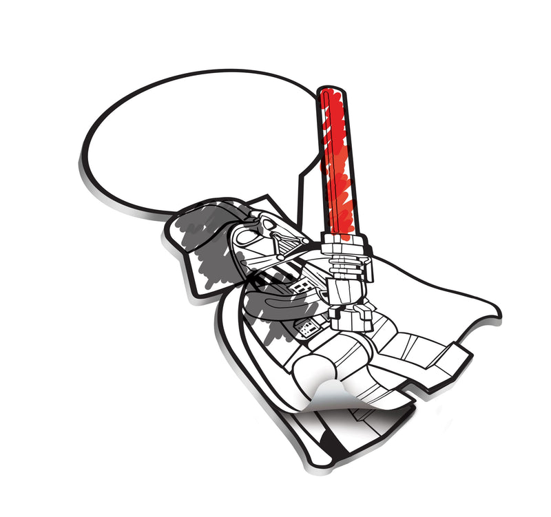 LEGO Star Wars Klebezettel Set mit Stift Darth Vader