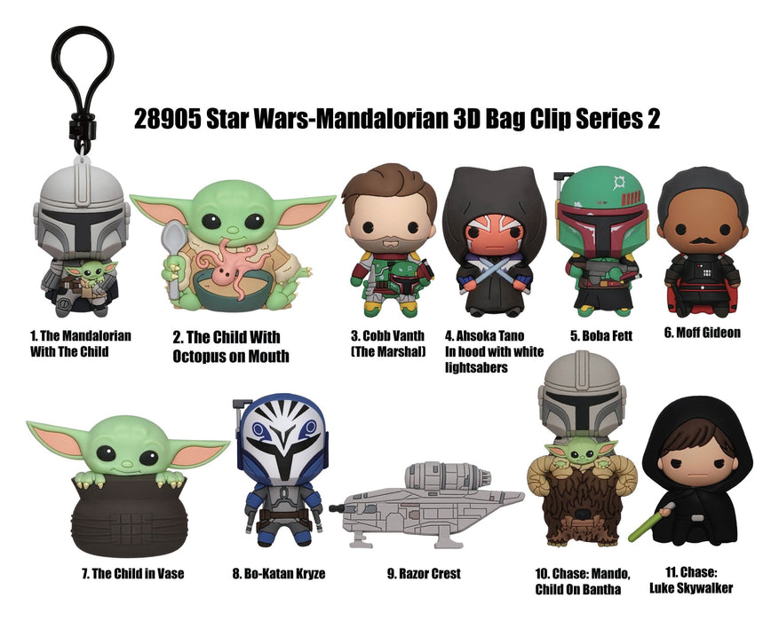 Star Wars Mandalorian 3D PVC-Taschenanhänger Series 2