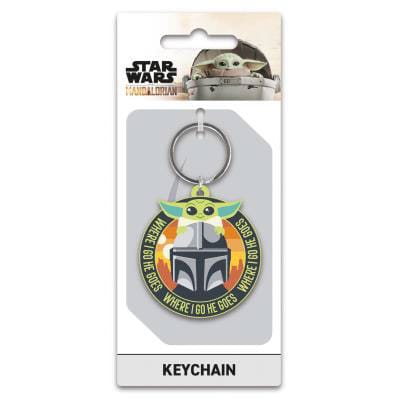 Star Wars Gummi-Schlüsselanhänger The Mandalorian 6 cm