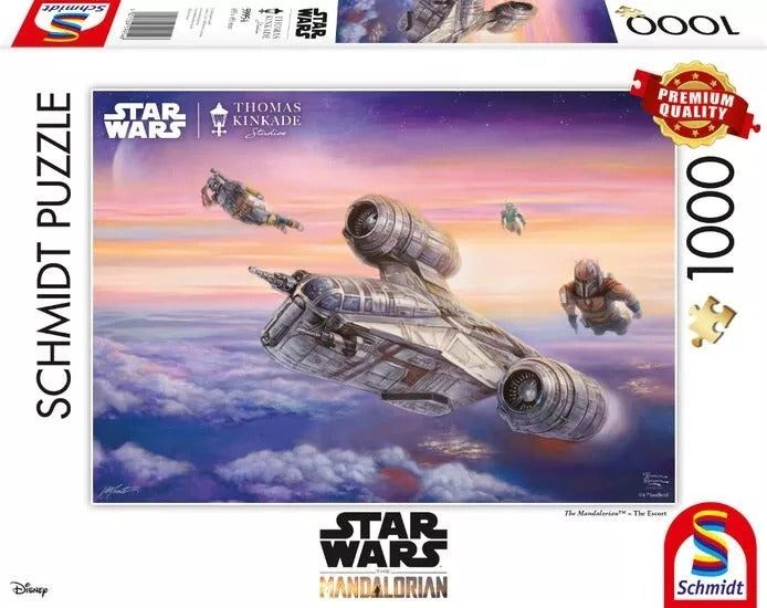 Schmidt Erwachsenenpuzzle 1000 Teile - Star Wars The Mandalorian – Die Eskorte