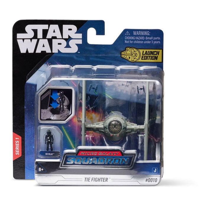 Star Wars Micro Galaxy Squadron Fahrzeug mit Figur TIE Fighter 7,5 cm